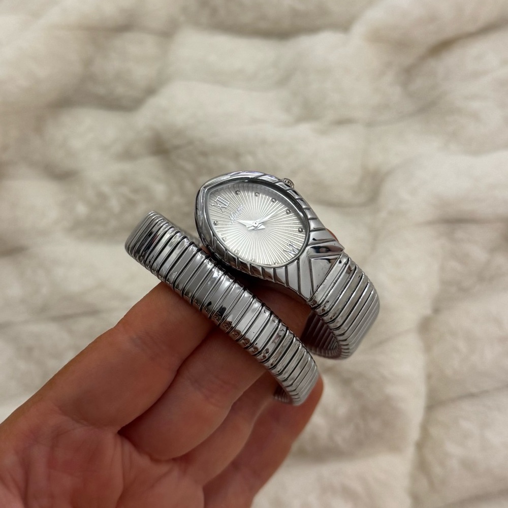 Silver Snake/Serpenti Wraparound Watch